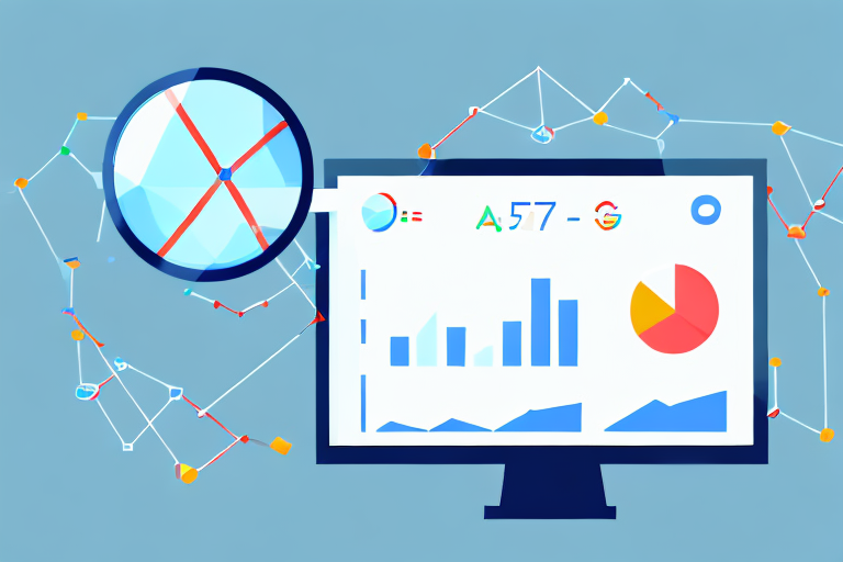 A computer screen displaying various charts and graphs in Google Analytics 4